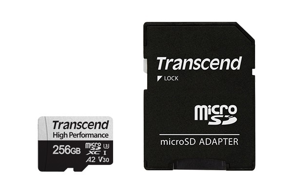 Карта пам'яті Transcend 256GB microSDXC C10 UHS-I U3 A2 R100/W85MB/s + SD (TS256GUSD330S)