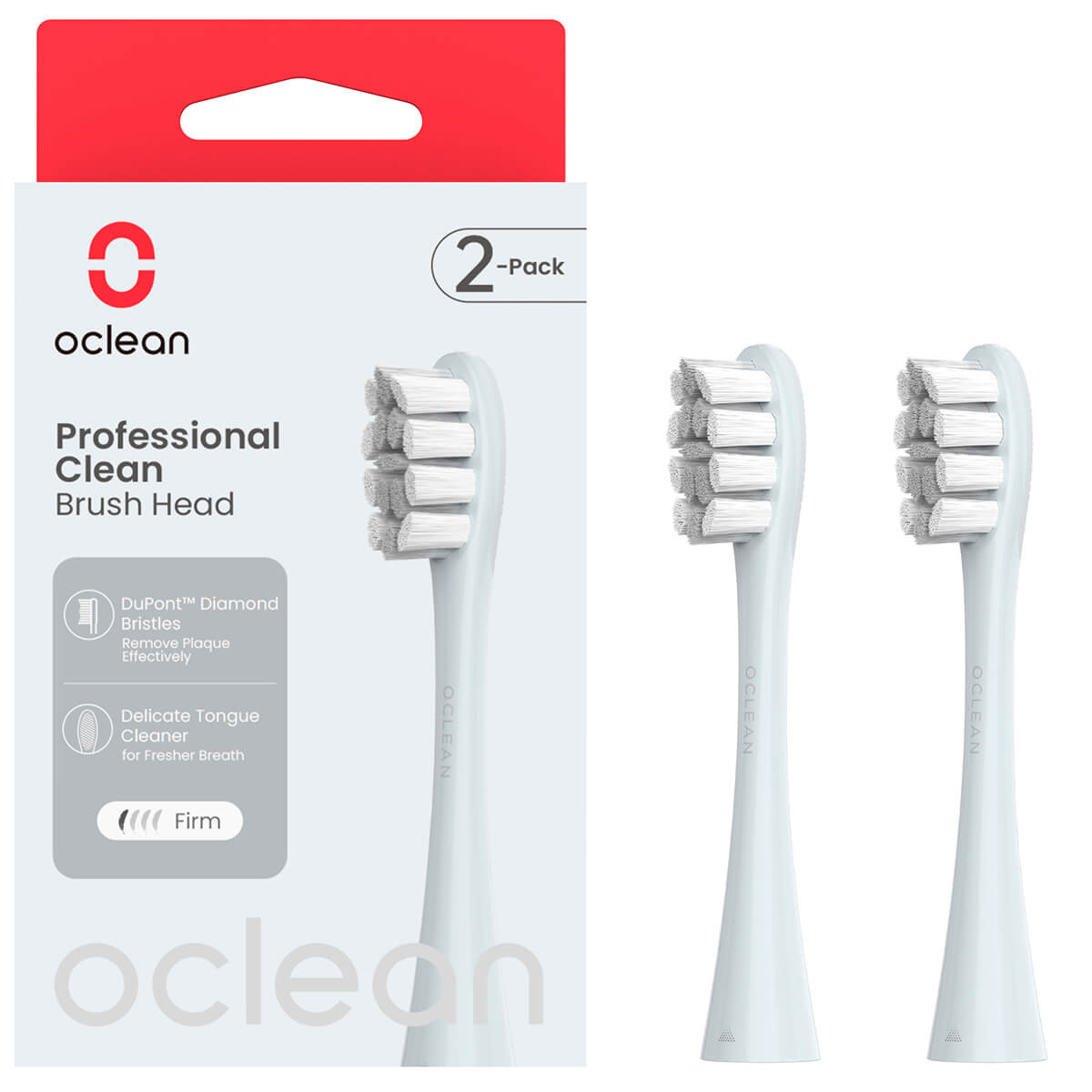 Насадка Oclean Brush Head Professional clean -2 pack Silver