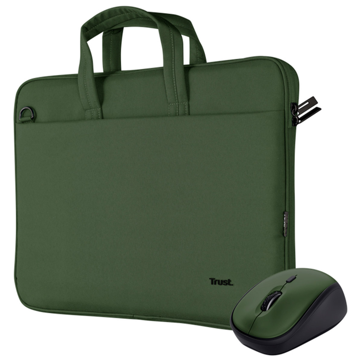 Сумка для ноутбука Trust Bologna Bag & Mouse Set - green