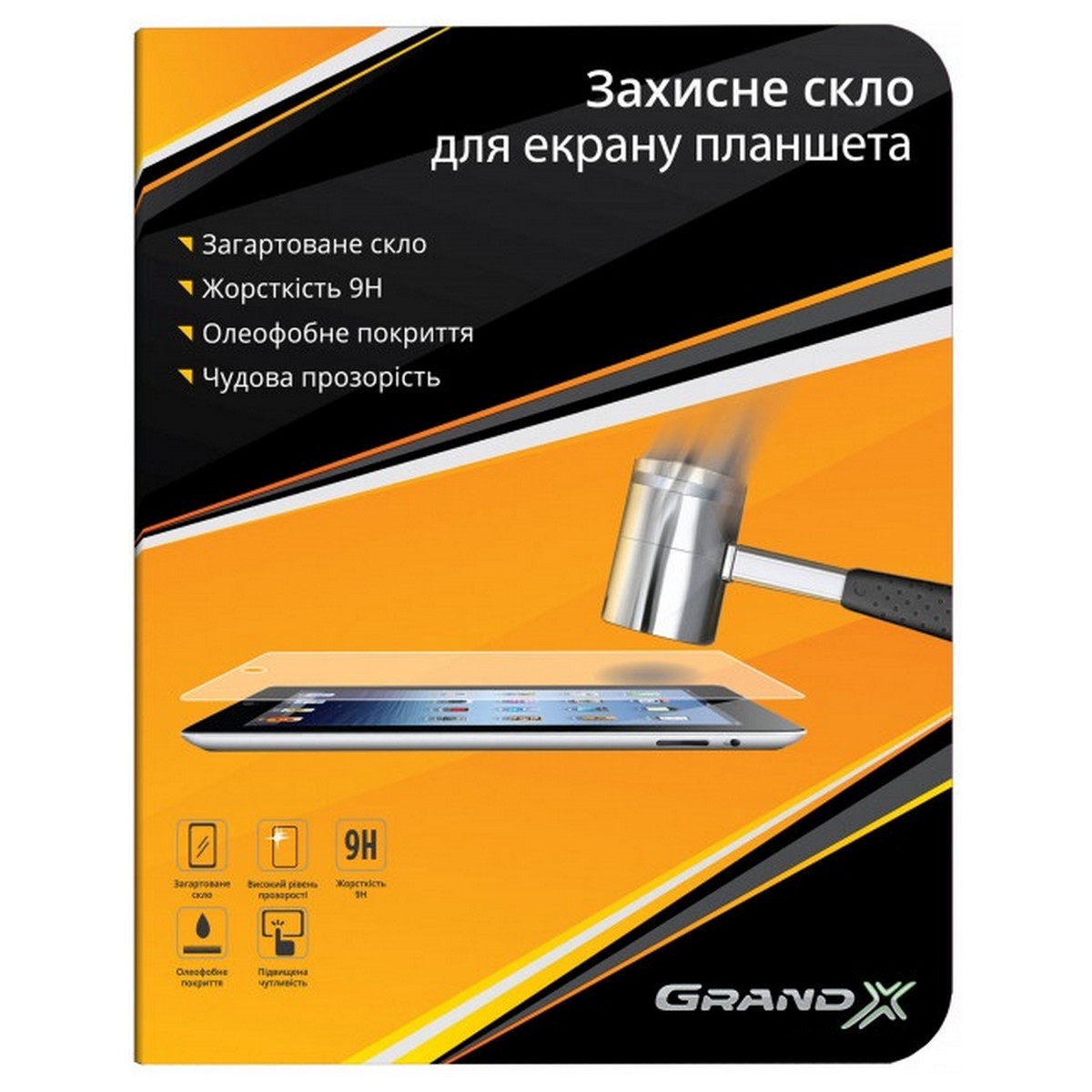 Защитное термостекло Grand-X для Lenovo Tab X103F / A10-30 /TB2-30XF Black (GXLT21030)