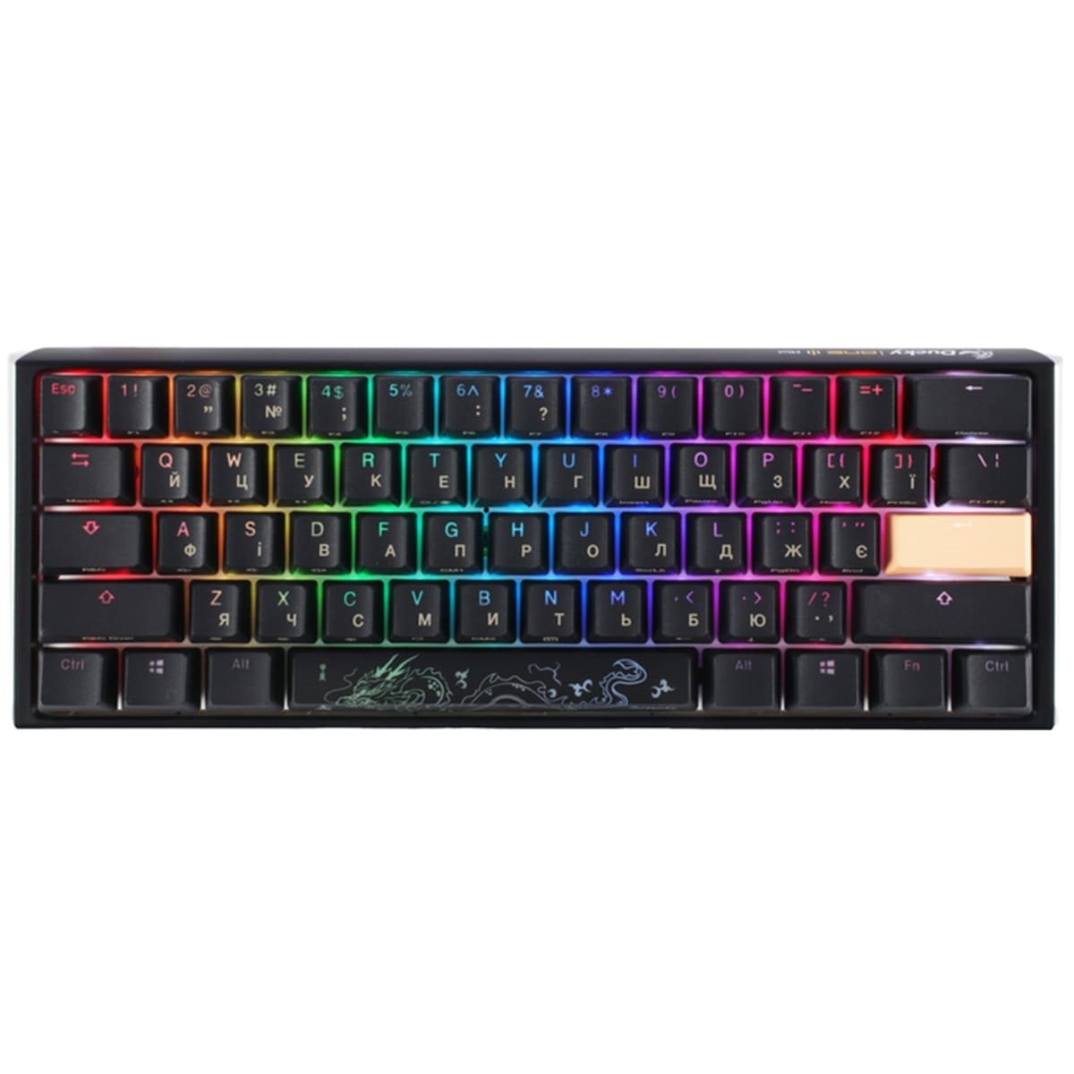 Клавиатура Ducky One 3 Mini Cherry MX Speed silver RGB Black UA