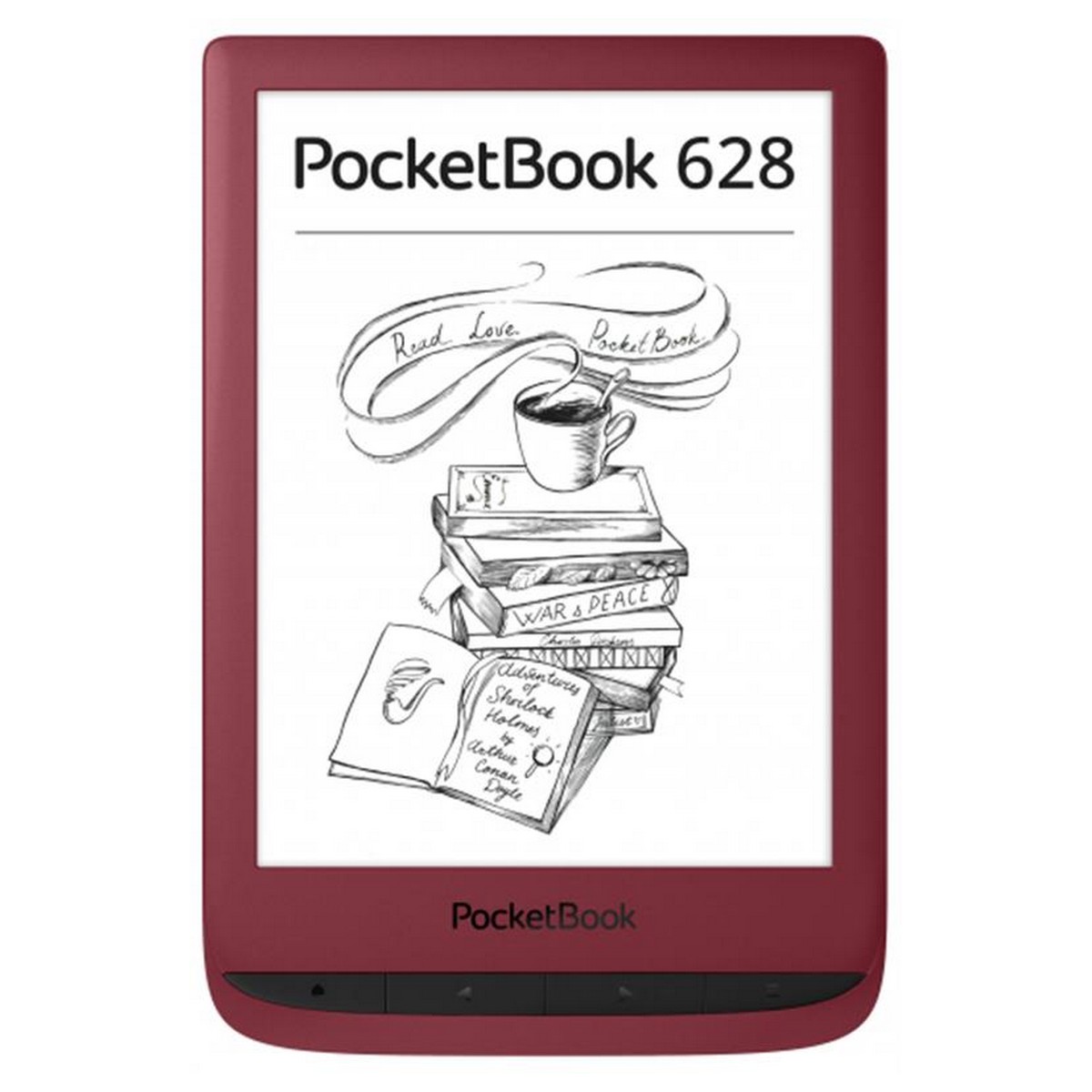 Электронная книга PocketBook 628 Ruby Red (PB628-R-WW)
