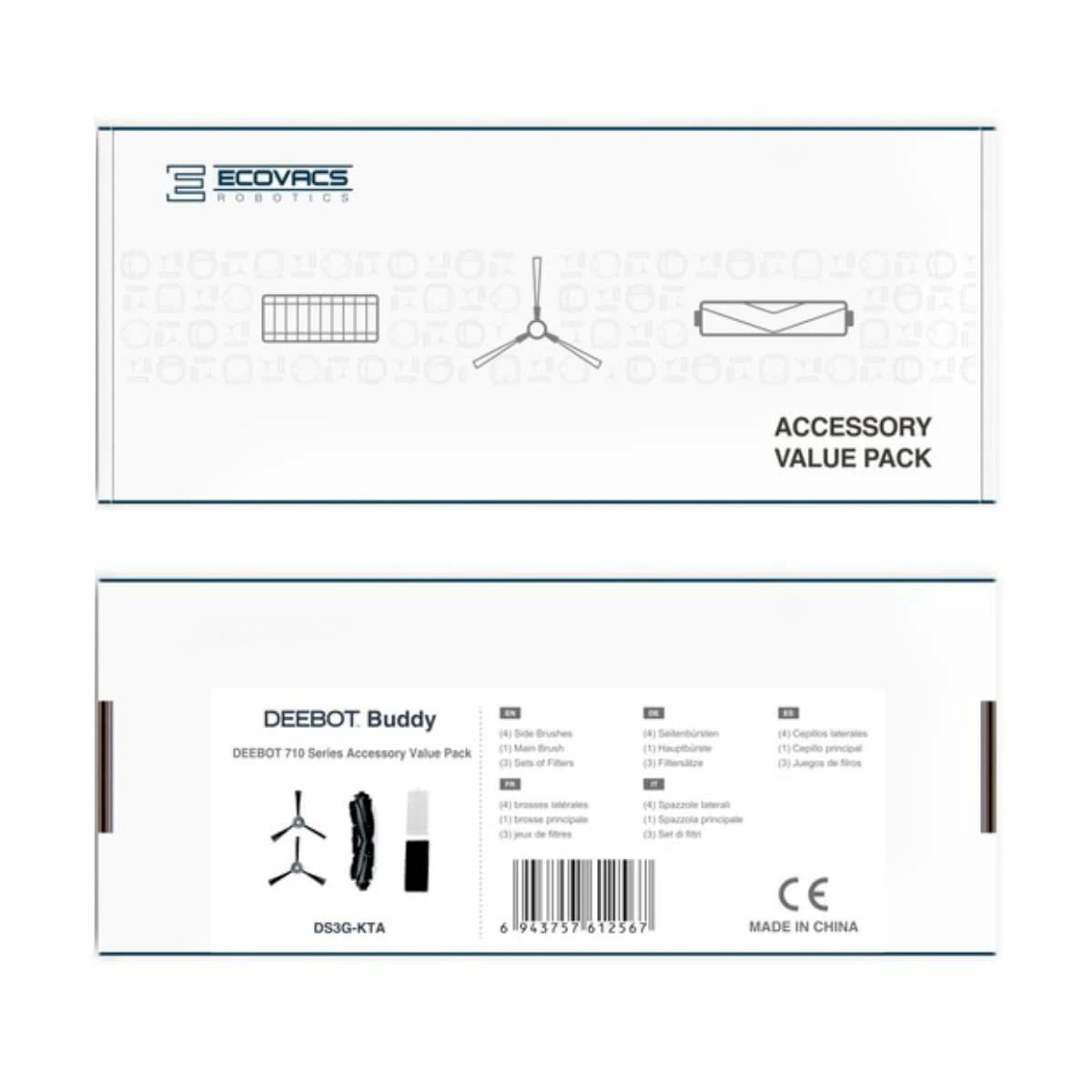 

Набор аксессуаров ECOVACS Service Kit for DEEBOT 710 (DS3G-KTA), Серый