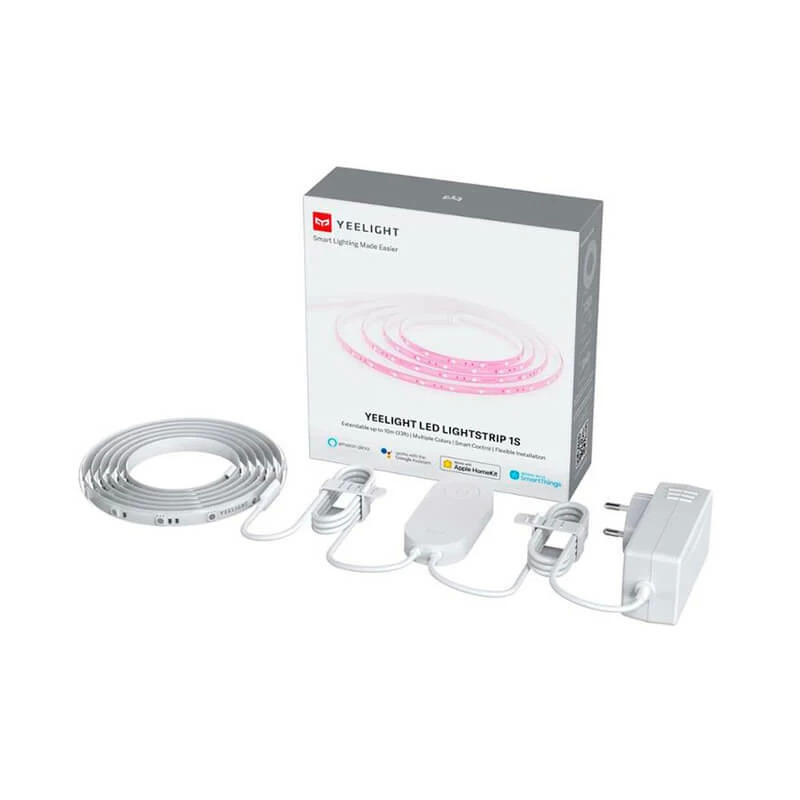 

Светодиодная лента и управляющий блок Yeelight LED Lightstrip Plus 1S RGB Wi-Fi 2м (up to 10m) (YLDD, Белый