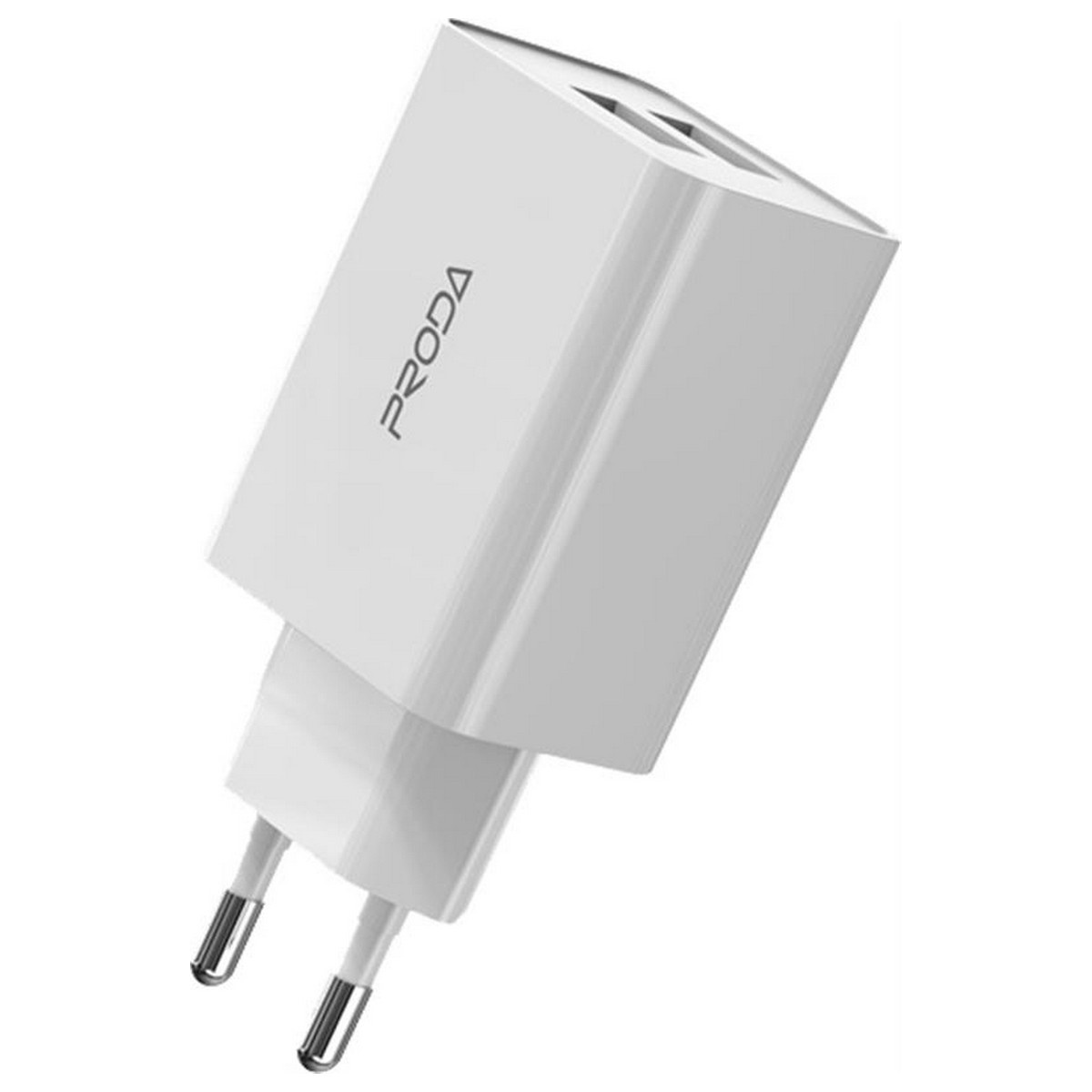 Сетевое зарядное устройство Proda PD-A28c (2USB 2.4A) White (PD-A28c-WH) + кабель USB Type-C