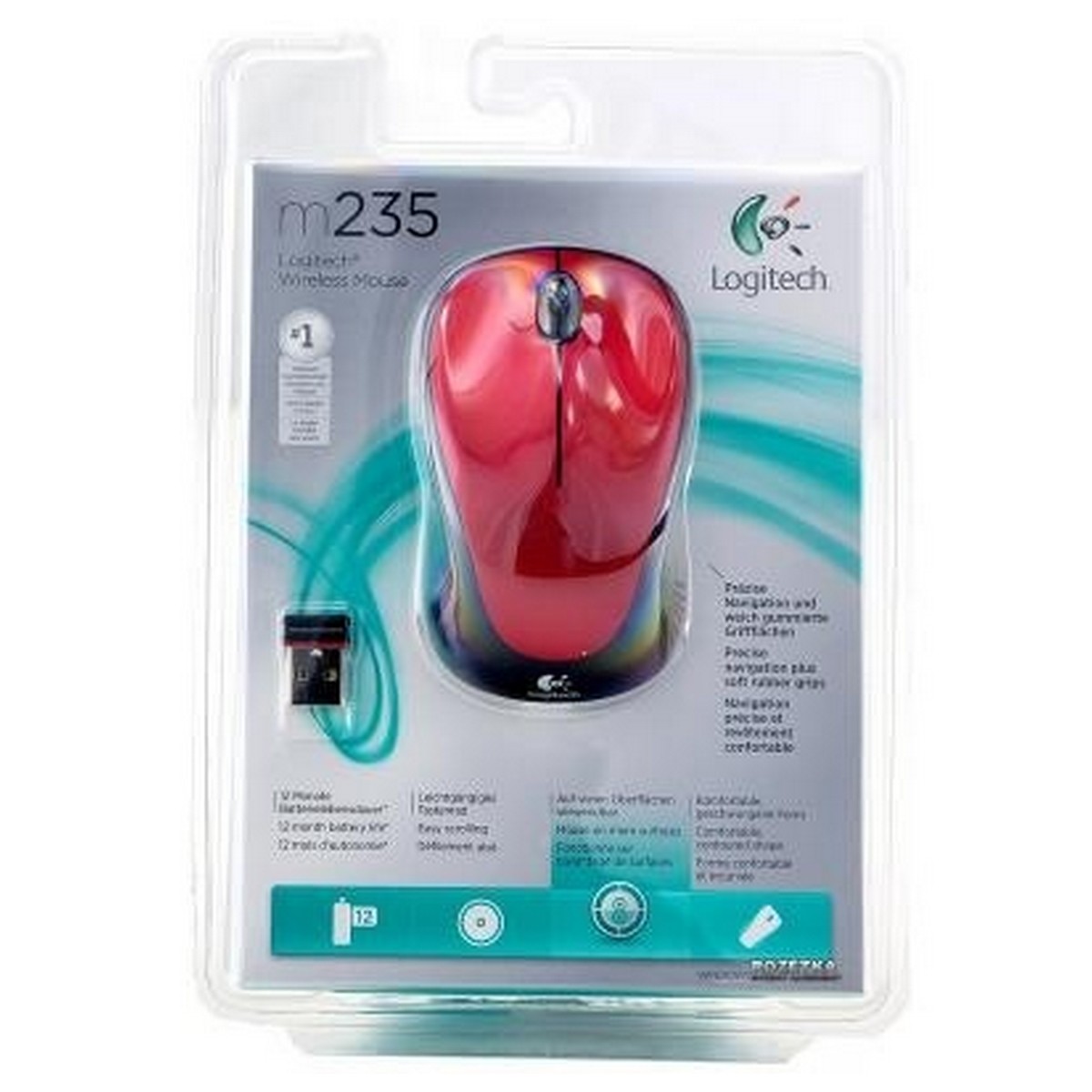 Мышка Logitech M235 (910-002496) Red USB