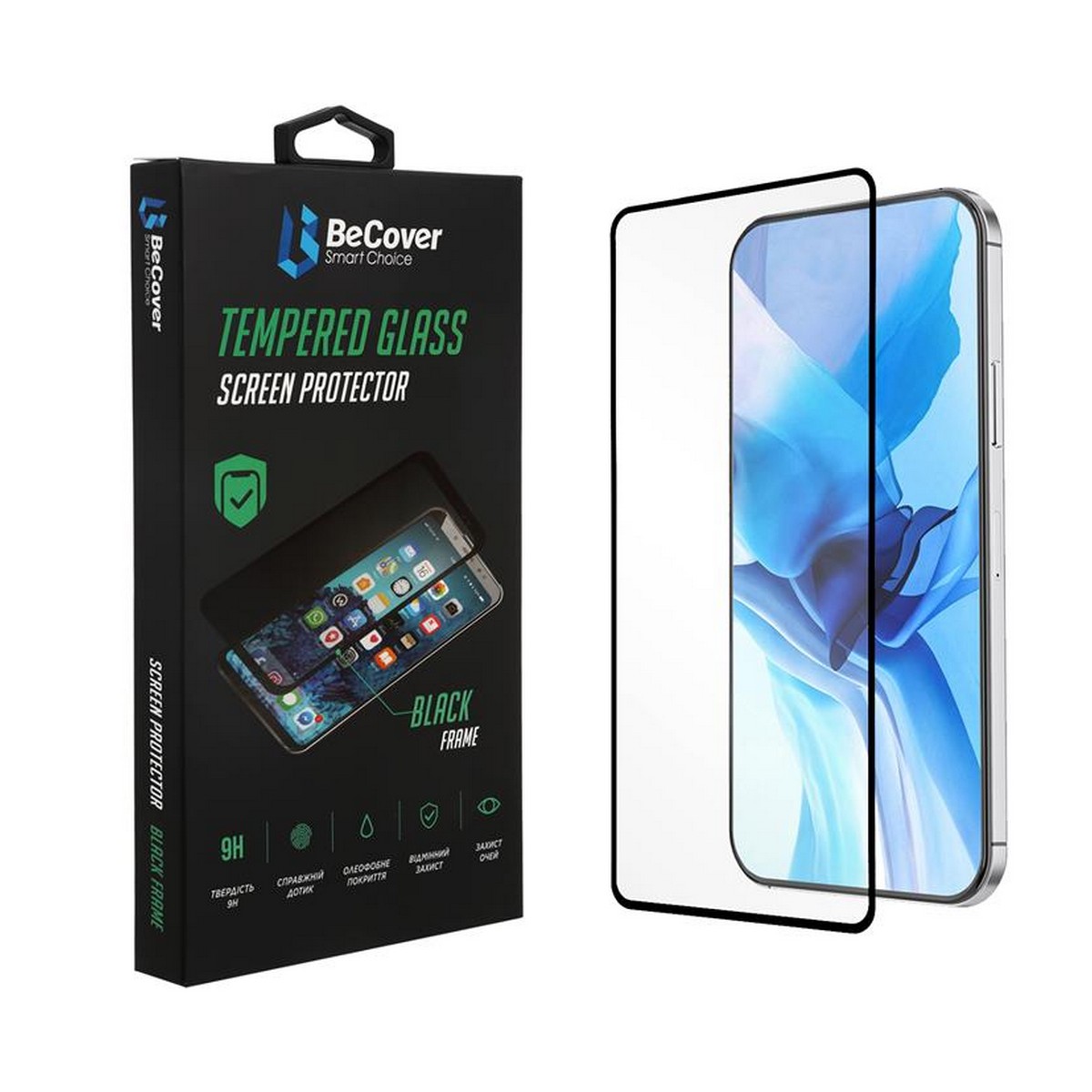 Защитное стекло BeCover Premium для Samsung Galaxy A02 SM-A022 Black (705594)