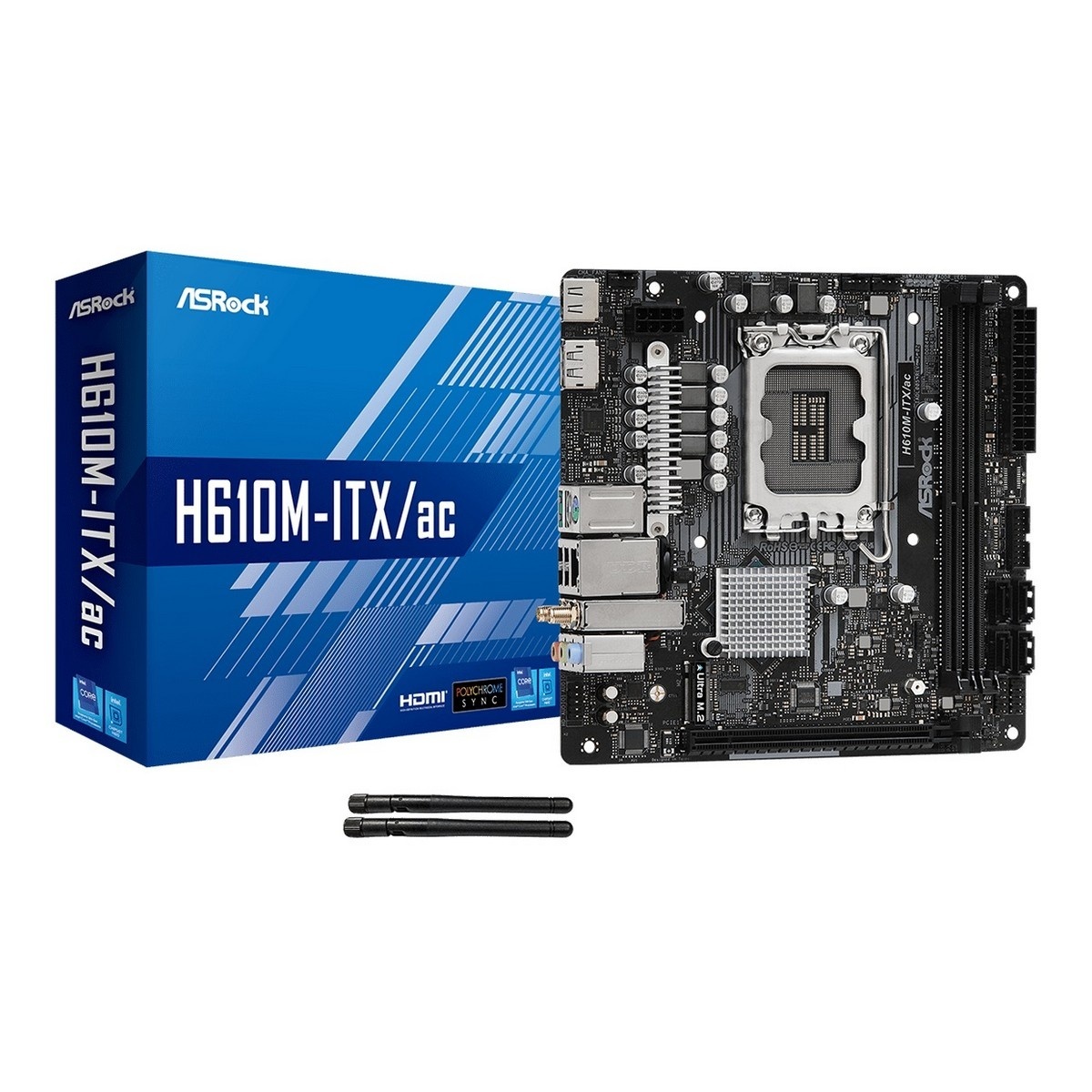 Материнская плата ASRock H610M-ITX/AC Socket 1700