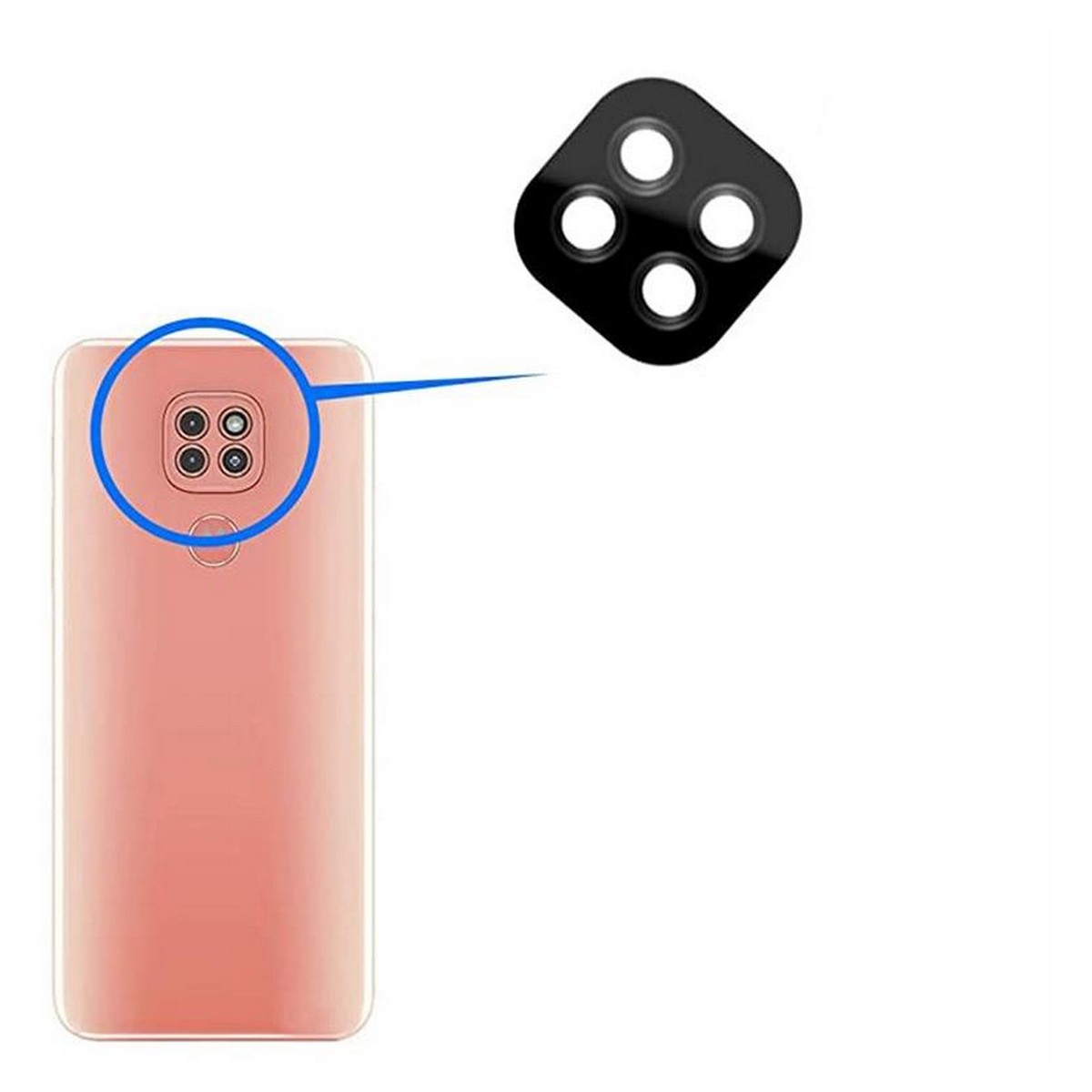 Защитное стекло BeCover для камеры на Motorola Moto G9 Play (706614)
