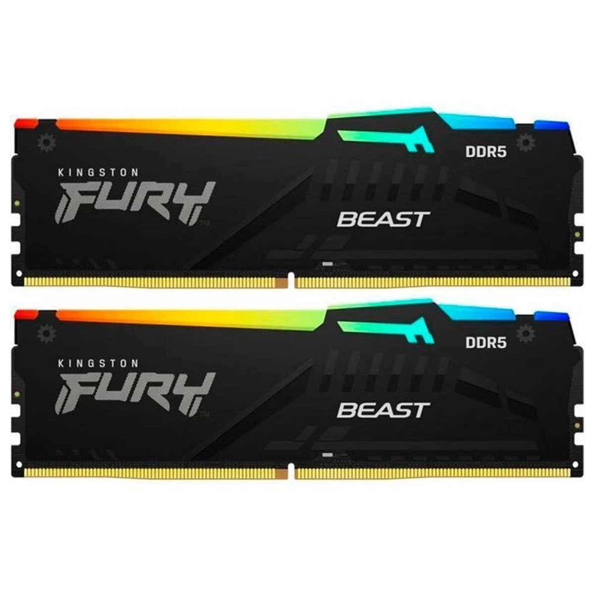 ОЗУ DDR5 2x8GB/5200 Kingston Fury Beast RGB Black (KF552C36BBEAK2-16)