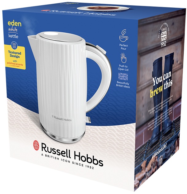 Чайник Russell Hobbs Eden 27360-70, білий