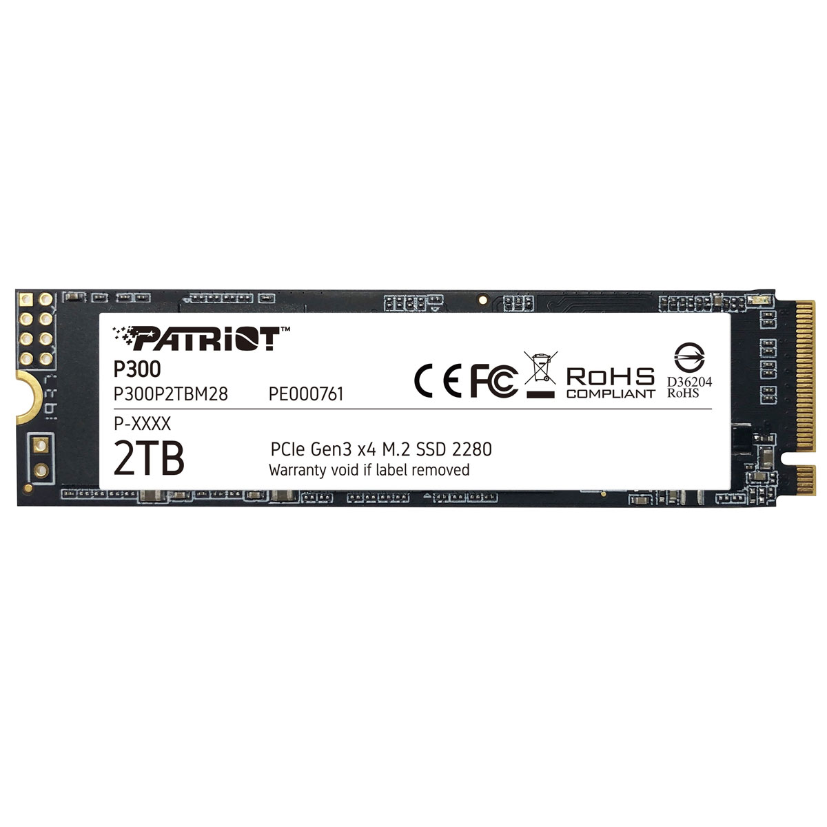 SSD диск Patriot M.2 NVMe PCIe 3.0 x4 2TB 2280 P300