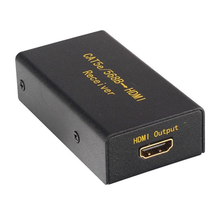 Подовжувач HDMI по кабелю UTP до 30м чорний