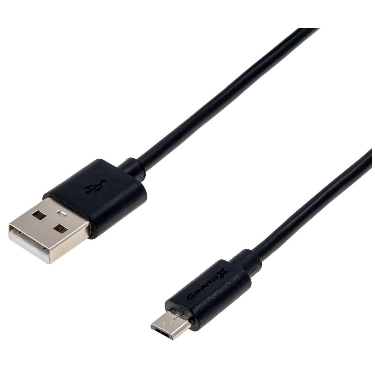 Кабель Grand-X USB-microUSB, Cu, 2.5м Black (PM025B) box