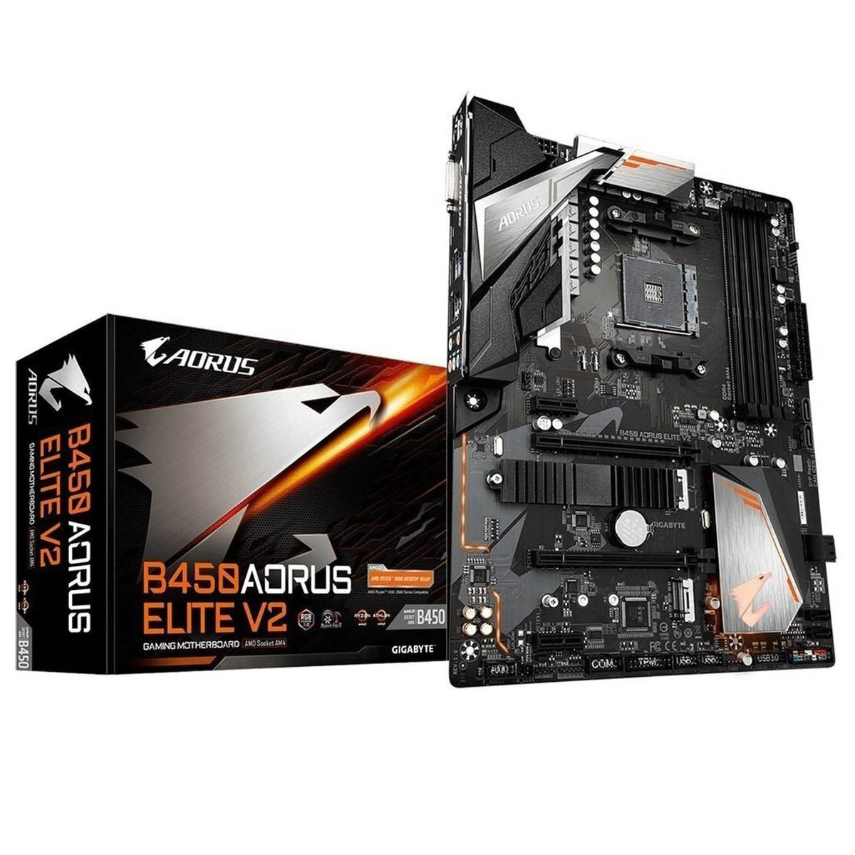 Материнская плата GIGABYTE B450 AORUS ELITE V2