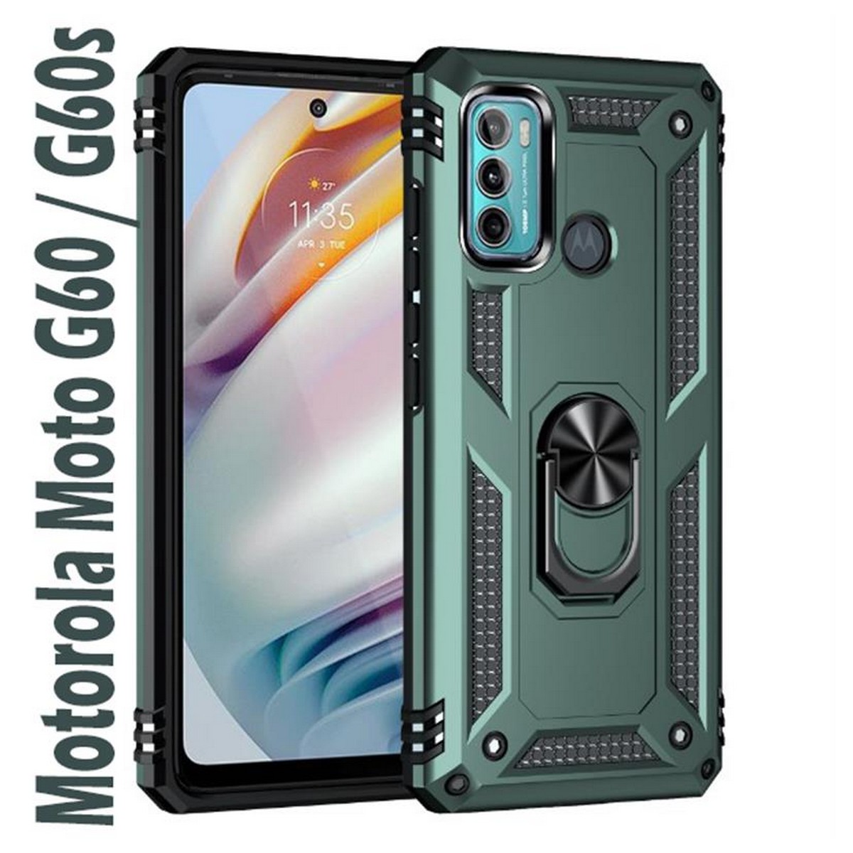Чeхол-накладка BeCover Military для Motorola Moto G60/G60s Dark Green (707611)