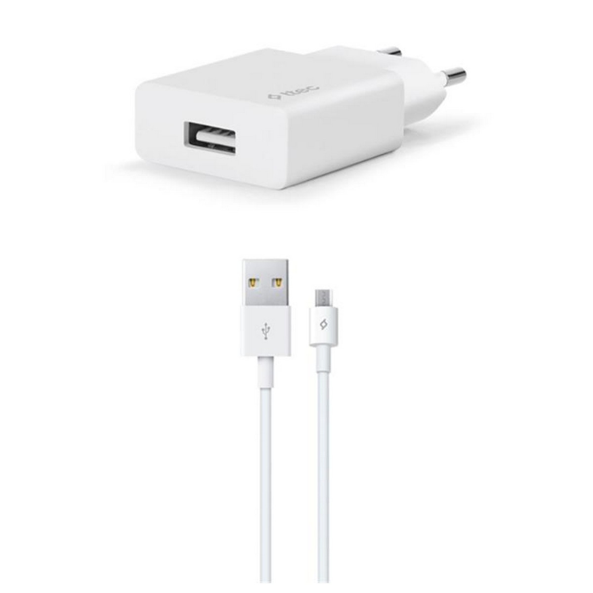 Сетевое зарядное устройство Ttec SmartCharger USB 2А White (2SCS20MB) + кабель microUSB