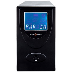 ДБЖ LogicPower UL650VA, Lin.int., AVR, 2 x євро, USB, LCD, метал