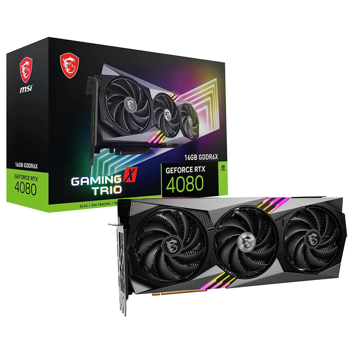 Видеокарта MSI GeForce RTX 4080 16GB GDDR6X Gaming X Trio (GeForce RTX 4080 16GB GAMING X TRIO)