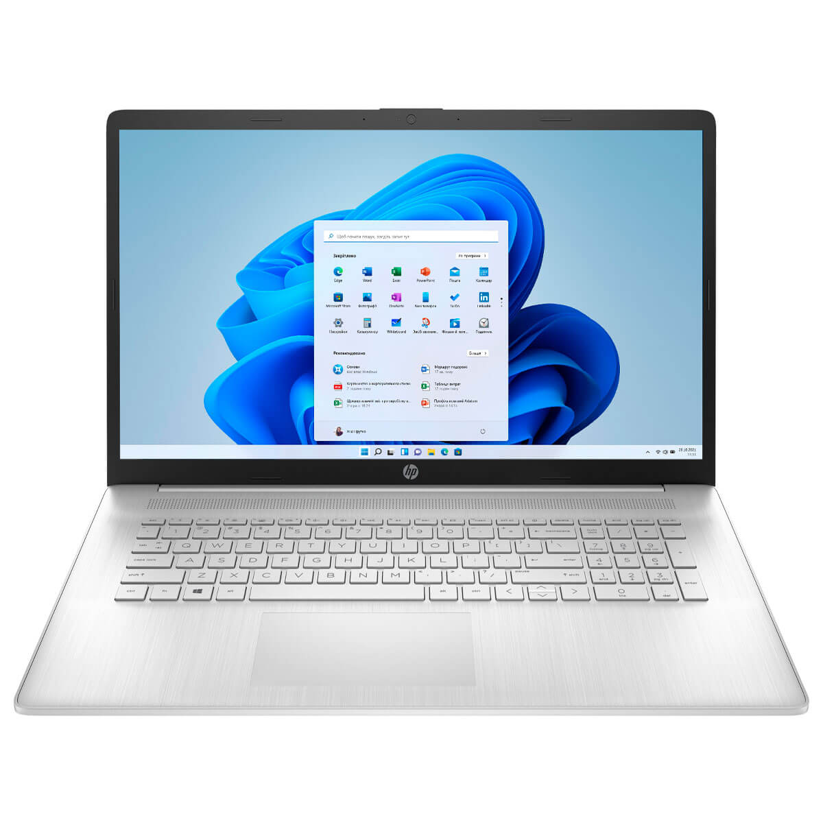 Ноутбук HP 17-cn3004ru 17.3" FHD IPS AG, Intel i5-1335U, 16GB, F1024GB, UMA, DOS, серебристый
