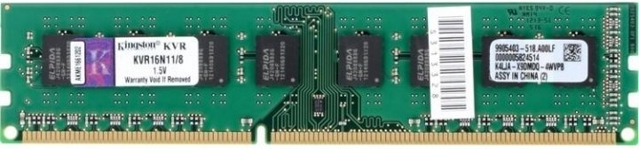 ОЗУ DDR3 8GB/1600 Kingston ValueRAM (KVR16N11/8WP)