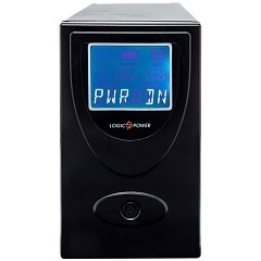 ИБП LogicPower UL650VA, Lin.int., AVR, 2 x евро, USB, LCD, металл