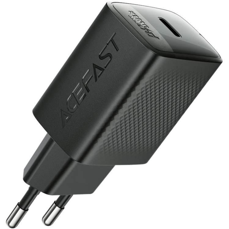 Зарядное устройство Acefast 1xUSB-C 25W Gan A104 Fast Charger black