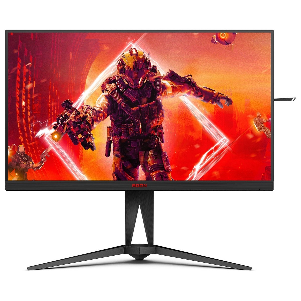 TFT 27" AOC AGON AG275QZ/EU, QHD, IPS, 270Гц, 0,5мс, 2x HDMI, 2x DP, USB-hub, HAS, Pivot, черно-червь