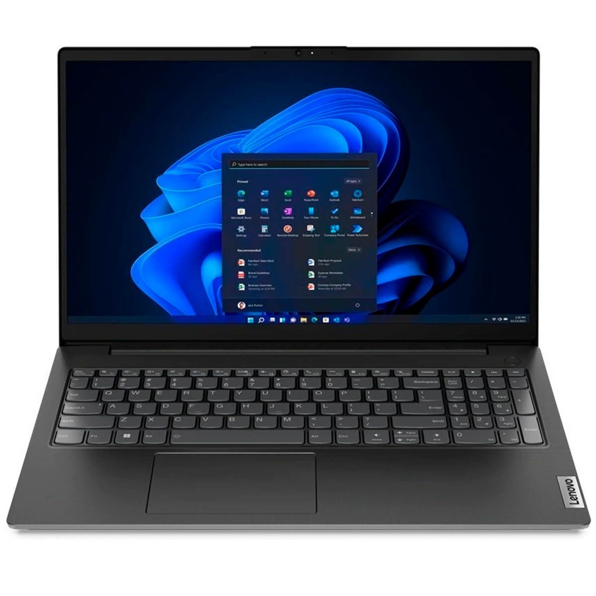 Ноутбук Lenovo V15 15.6" FHD IPS AG, AMD R5-7520U, 16GB, F256GB, UMA, DOS, черный