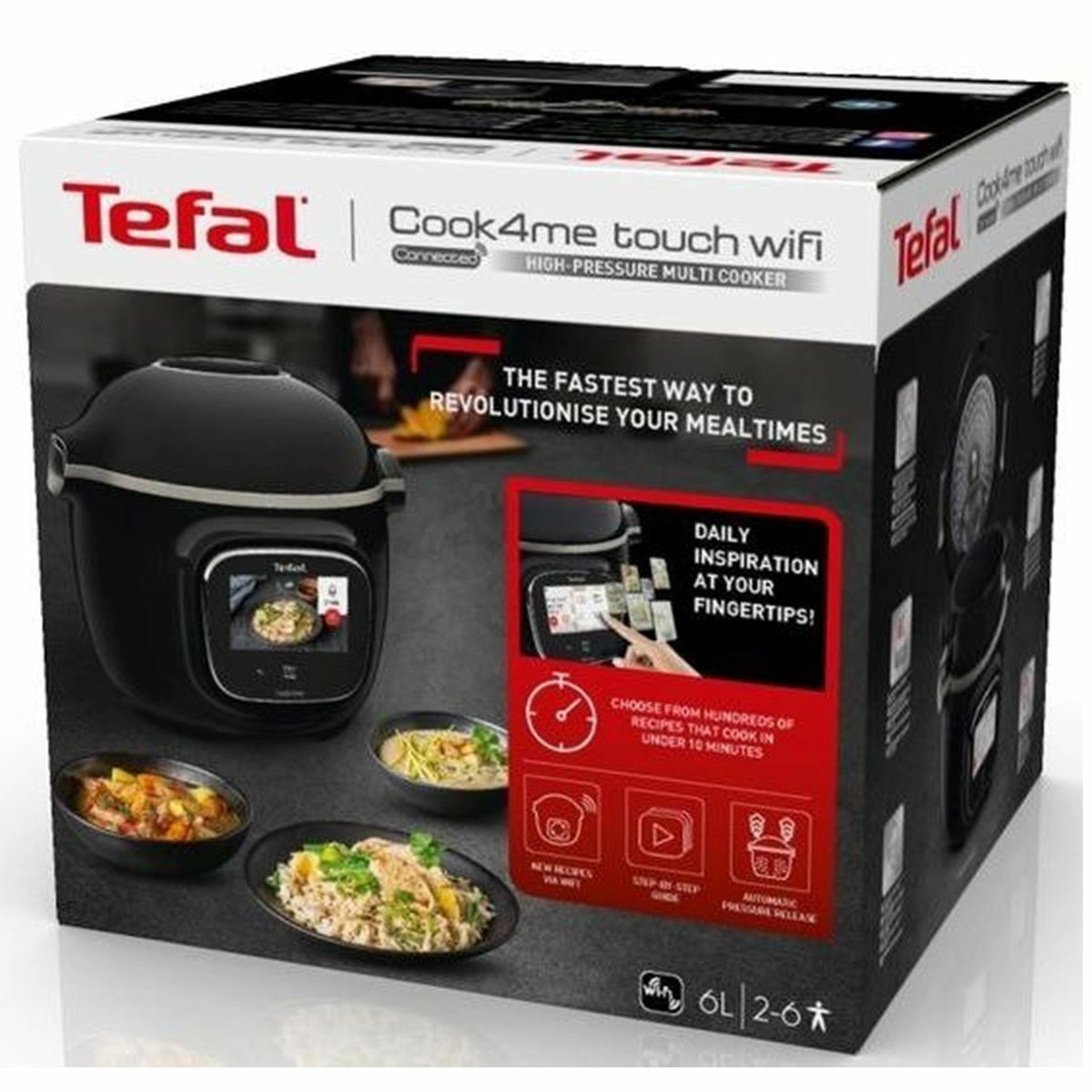 ᐉ Мультиварка - скороварка Tefal Cook4me Touch CY912830 • цены и  характеристики на WO • Купить в Киеве, Харькове, Днепре, Одессе, Запорожье,  Львове - Украина