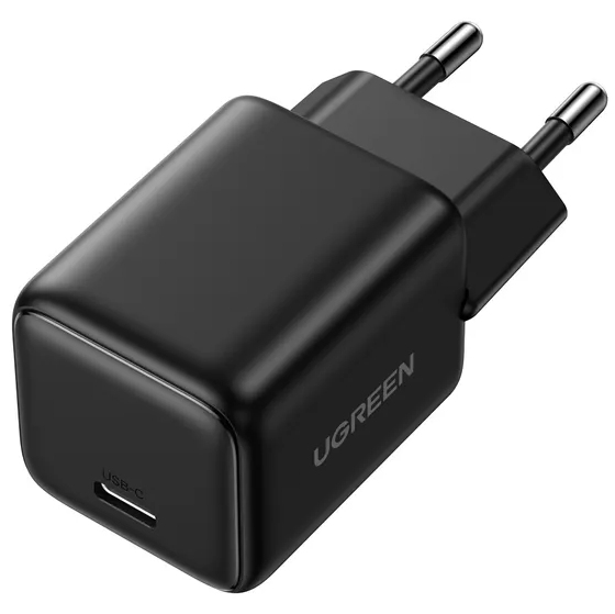 Зарядное устройство Ugreen 1xUSB 20W (USB-C) PD GaN Tech X512 Черный
