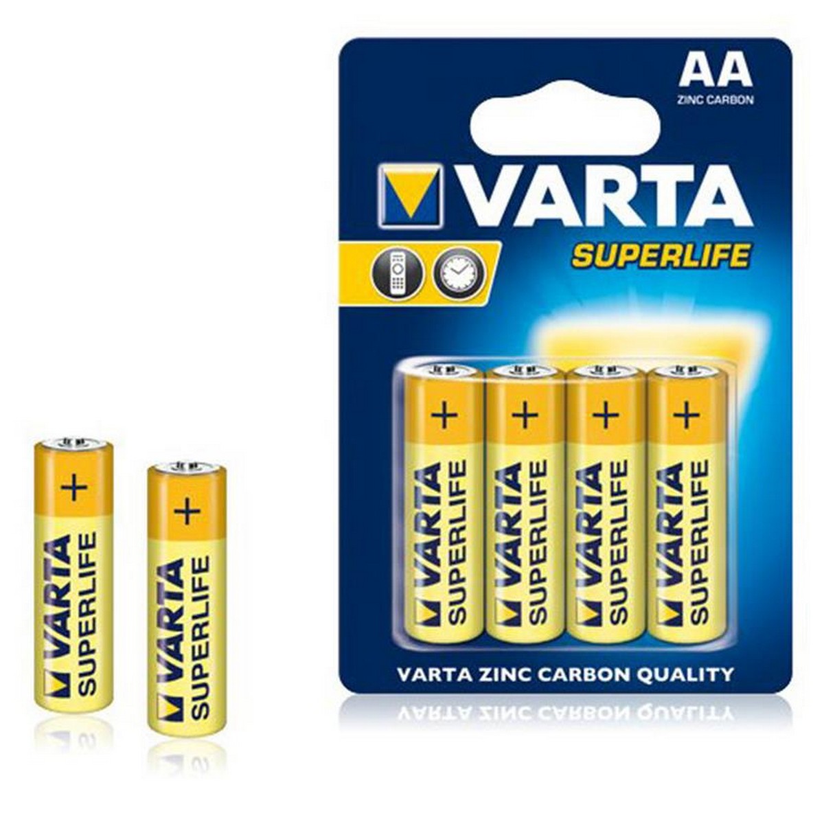 Батарейка Varta Superlife 2006 AA/LR06 BL 4шт, желтая