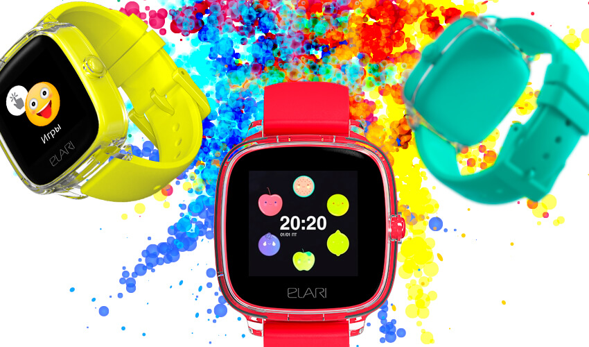 Детские смарт-часы Elari KidPhone Fresh Yellow с GPS-трекером (KP-F/Yellow)