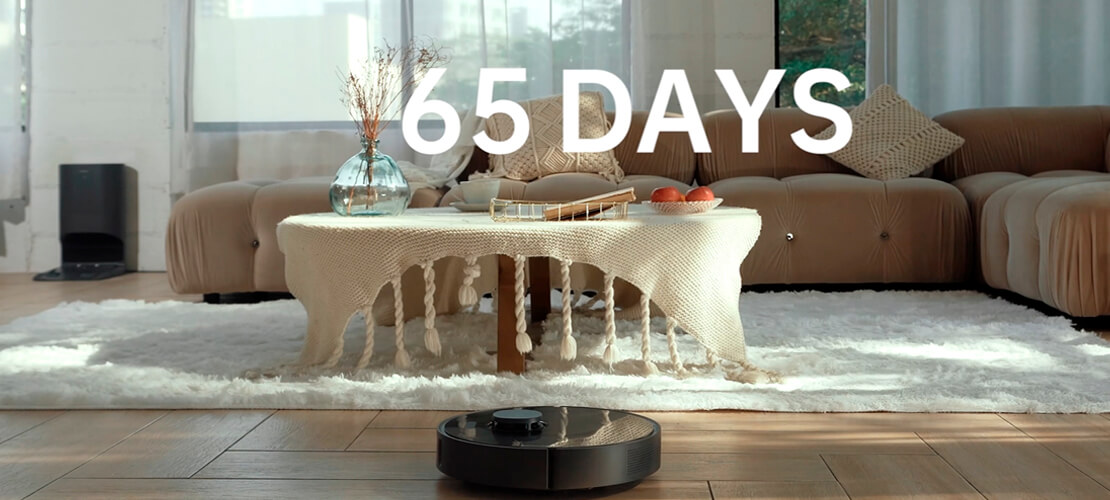 65 дней уборки без опустошения пылесборника