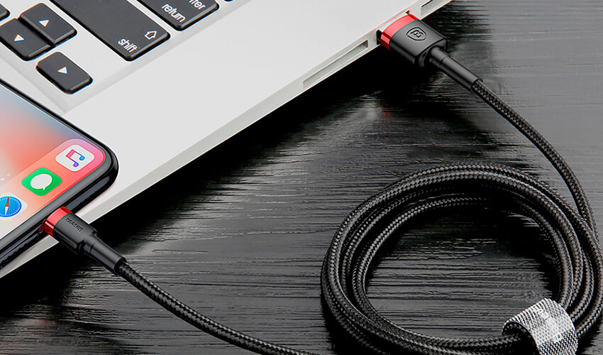 Baseus Cafule USB-A to Lightning 2.0A 3m Black-Gray