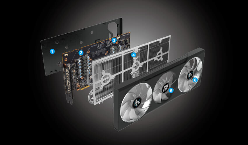 Видеокарта AMD Radeon RX 6700 XT 12GB GDDR6 Hellhound PowerColor (AXRX 6700XT 12GBD6-3DHL)