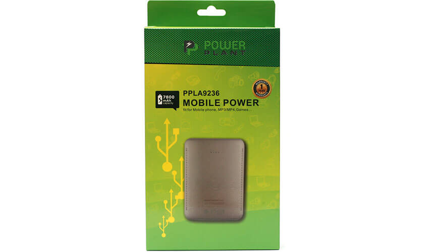 Універсальна мобільна батарея PowerPlant / PB-LA9236 / 7800mAh