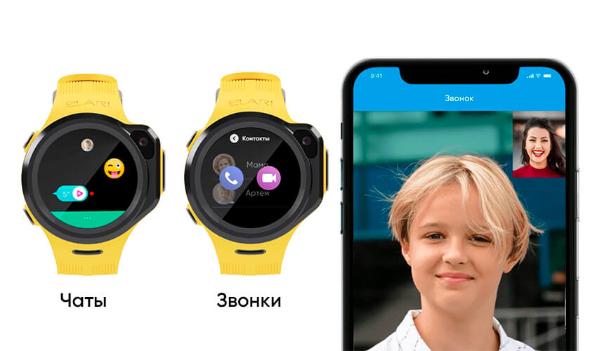 Детские смарт-часы Elari KidPhone 4G Round Vodafone Edition