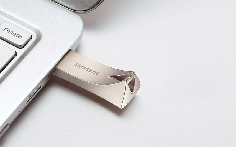 Флеш-накопитель USB3.1 128GB Samsung Bar Plus Champagne Silver (MUF-128BE3/APC)