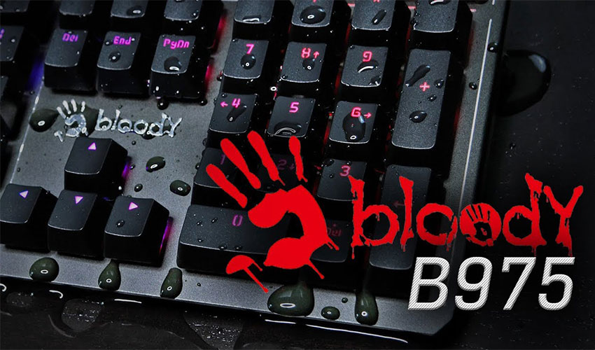 Клавиатура A4Tech B975 RGB Bloody Black USB