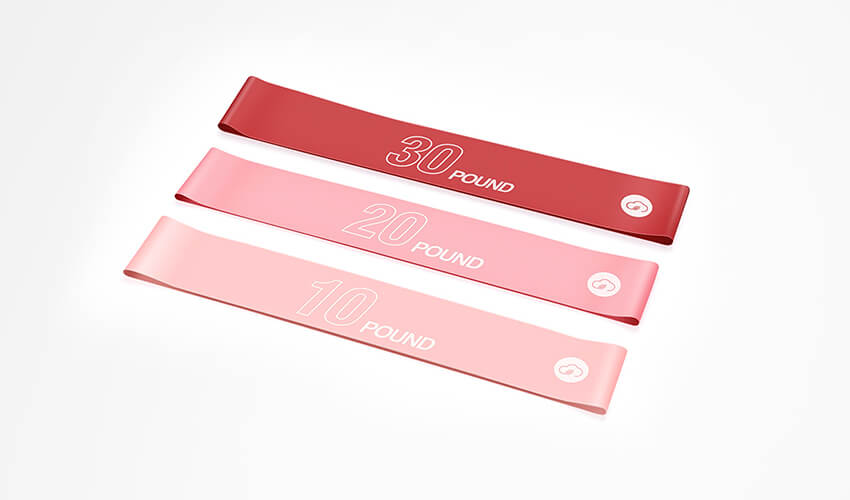 Набор Эластичных Фитнес Резинок YUNMAI Elastic Ring Pink (YMRB-L600)