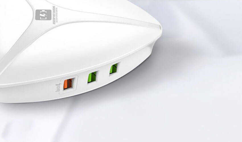Сетевое зарядное устройство ColorWay (1USBx3A, 5USBx2.4A) QC3.0 White (CW-CHS06QW)