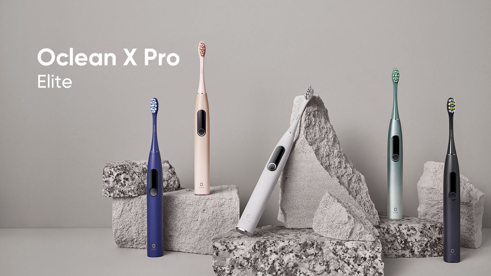 Зубная щетка электрическая умная Oclean X Pro Elite Set Electric Toothbrush Grey