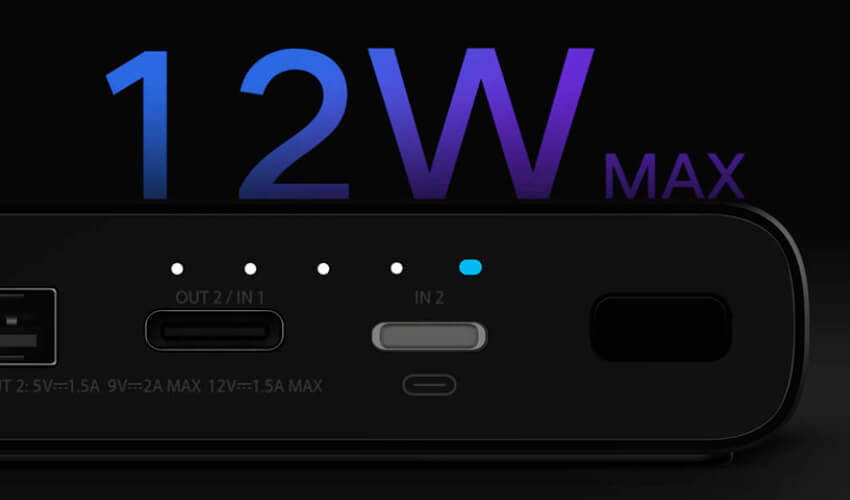 ZMi Wireless Charging Power Bank 10000 mAh Type-C Black (WPB100)