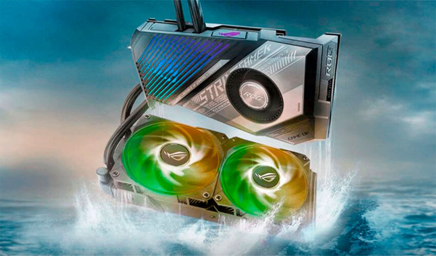 Видеокарта AMD Radeon RX 6800 XT 16GB GDDR6 ROG Strix Gaming OC Asus (ROG-STRIX-LC-RX6800XT-O16G-GAM -1