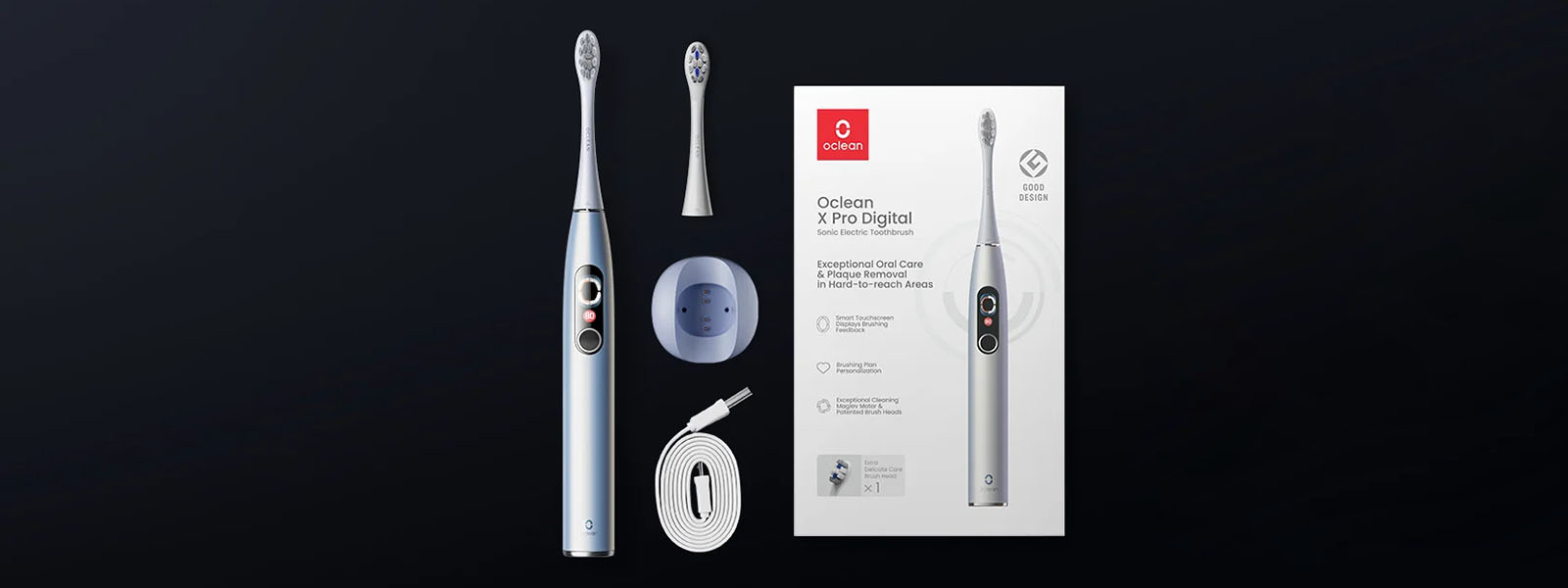 Електрична зубна щітка Oclean X Pro Digital Electric Toothbrush