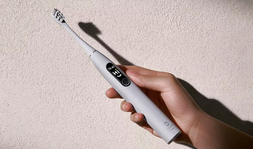 Xiaomi Oclean X Pro Elite Limestone Grey Наличие Bluetooth Индикатор уровня заряда Футляр Датчик нажима