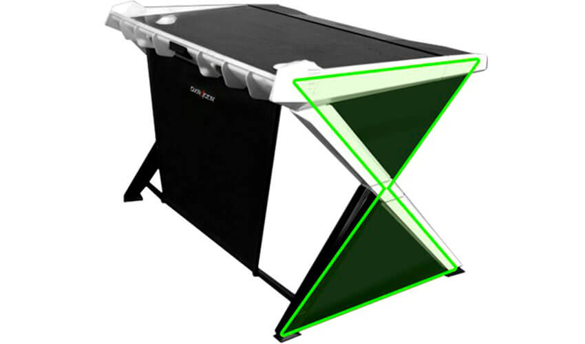 Геймерский стол DXRacer GD/1000/NE Black/Green -4