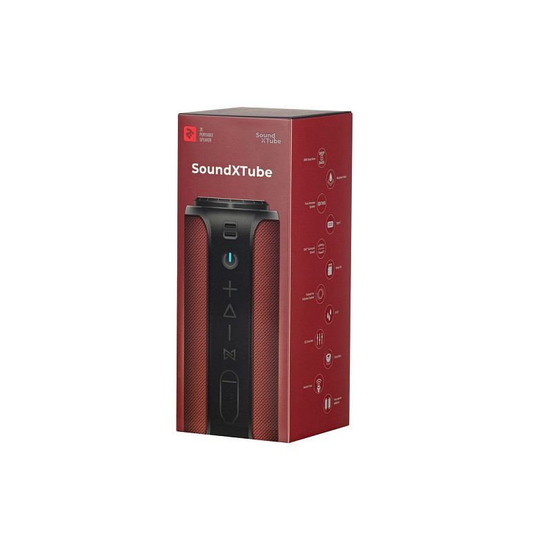 Портативная акустика 2E SoundXTube TWS, MP3, Wireless, Waterproof Red