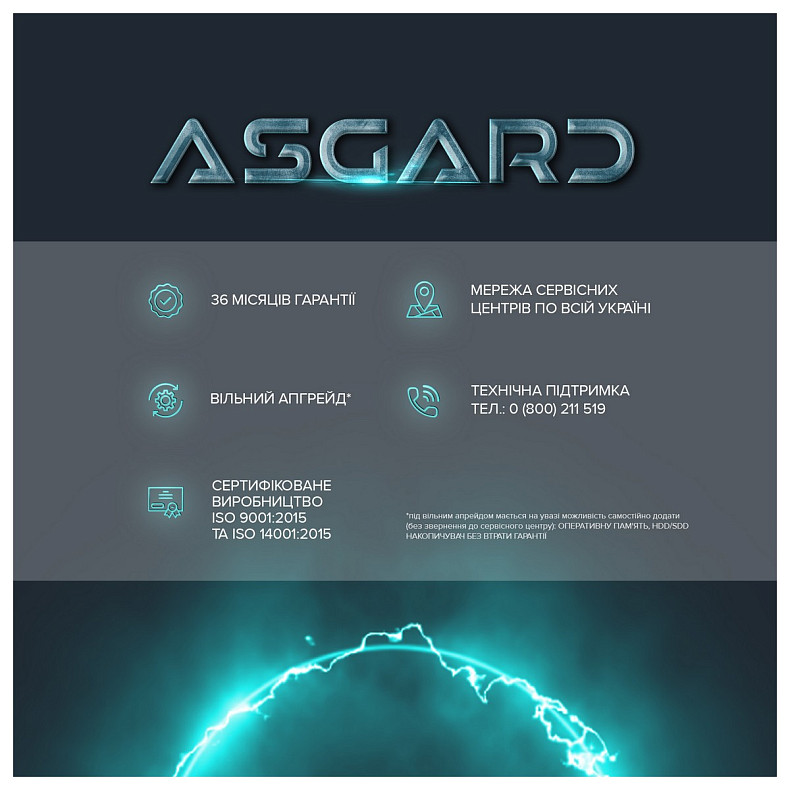 Персональний комп'ютер ASGARD (I124F.32.S15.36T.2542W)